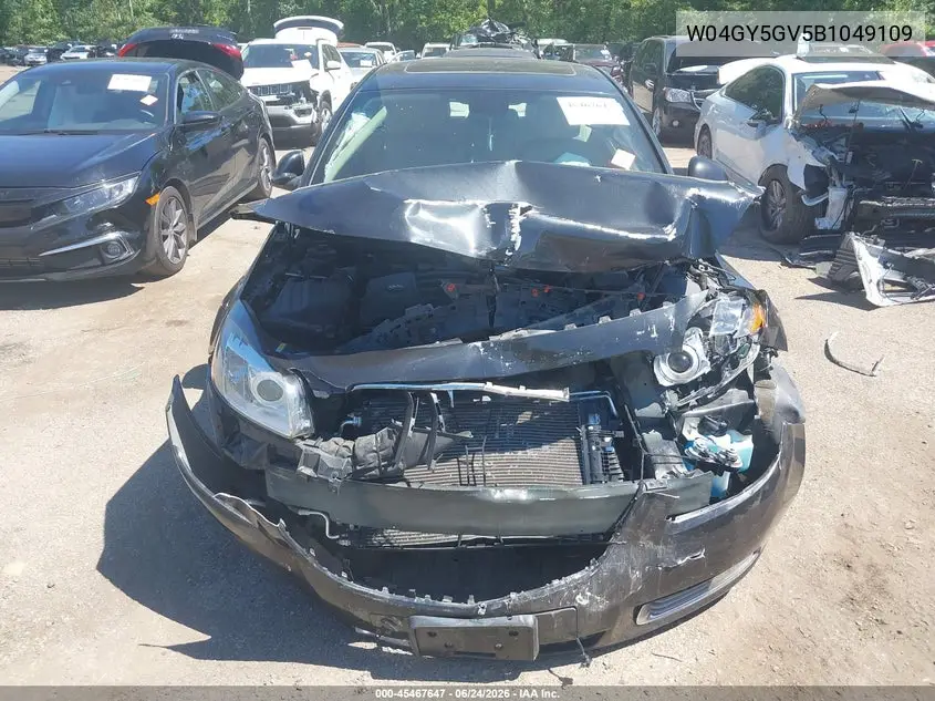 2011 Buick Regal Cxl Turbo Russelsheim VIN: W04GY5GV5B1049109 Lot: 45467647
