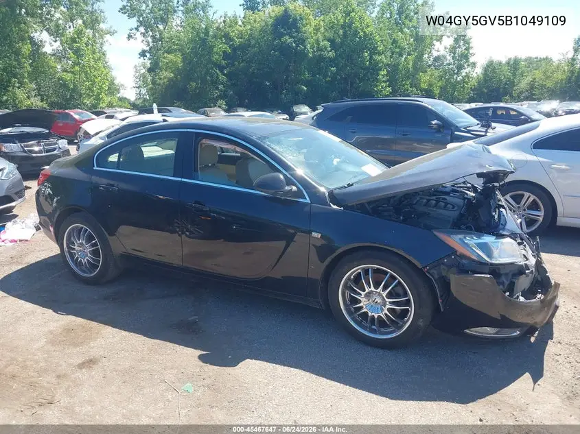 2011 Buick Regal Cxl Turbo Russelsheim VIN: W04GY5GV5B1049109 Lot: 45467647