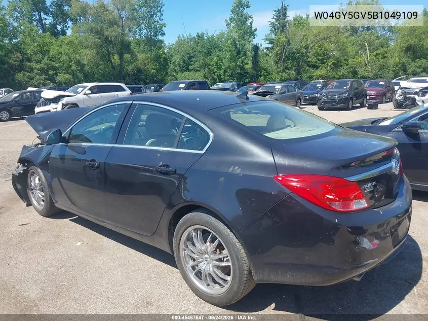 2011 Buick Regal Cxl Turbo Russelsheim VIN: W04GY5GV5B1049109 Lot: 45467647