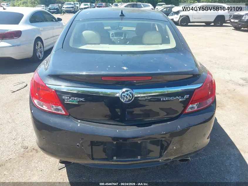 2011 Buick Regal Cxl Turbo Russelsheim VIN: W04GY5GV5B1049109 Lot: 45467647