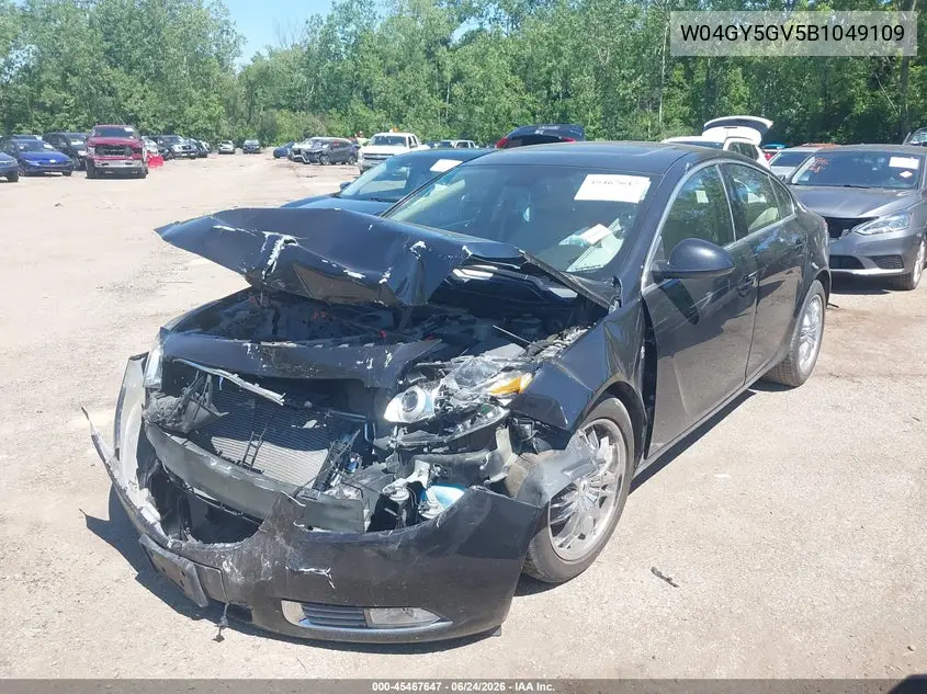 2011 Buick Regal Cxl Turbo Russelsheim VIN: W04GY5GV5B1049109 Lot: 45467647