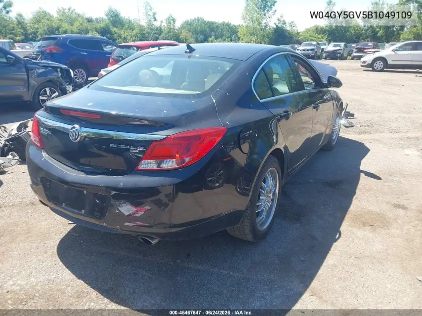 2011 Buick Regal Cxl Turbo Russelsheim VIN: W04GY5GV5B1049109 Lot: 45467647