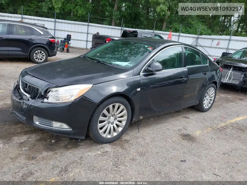 2011 Buick Regal Cxl Turbo Russelsheim VIN: W04GW5EV9B1093297 Lot: 45496844