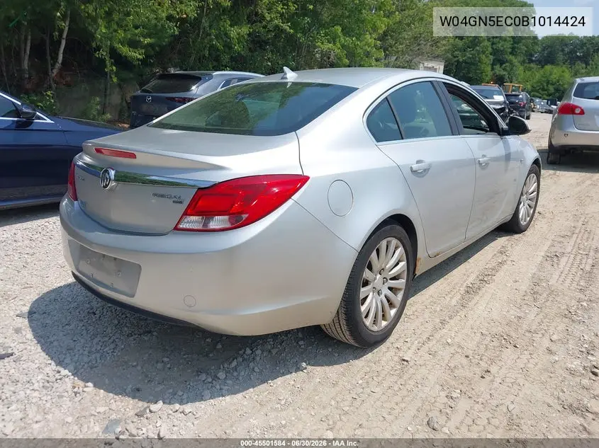 2011 Buick Regal Cxl Russelsheim VIN: W04GN5EC0B1014424 Lot: 45501584