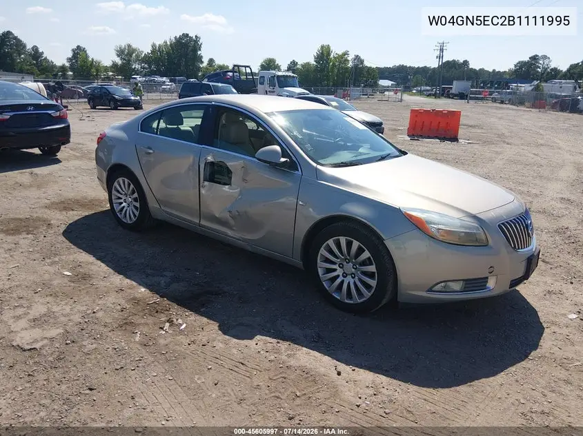 2011 Buick Regal Cxl Russelsheim VIN: W04GN5EC2B1111995 Lot: 45605997