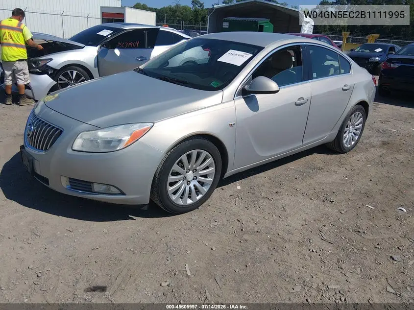 2011 Buick Regal Cxl Russelsheim VIN: W04GN5EC2B1111995 Lot: 45605997