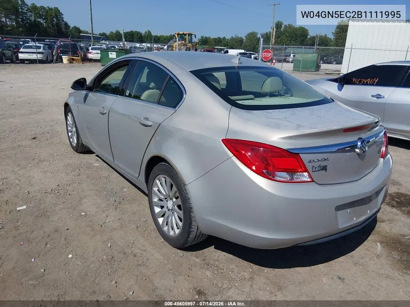 2011 Buick Regal Cxl Russelsheim VIN: W04GN5EC2B1111995 Lot: 45605997