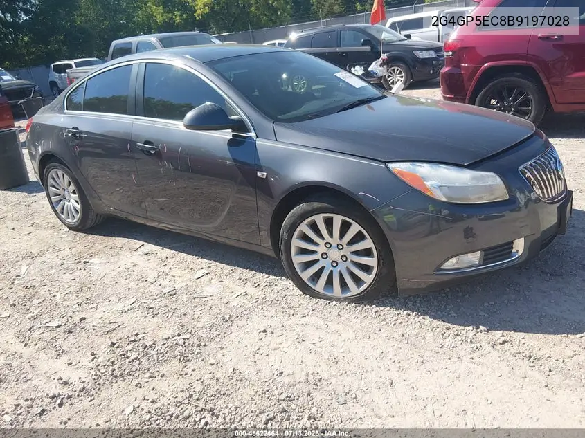 2011 Buick Regal Cxl Oshawa VIN: 2G4GP5EC8B9197028 Lot: 45622464