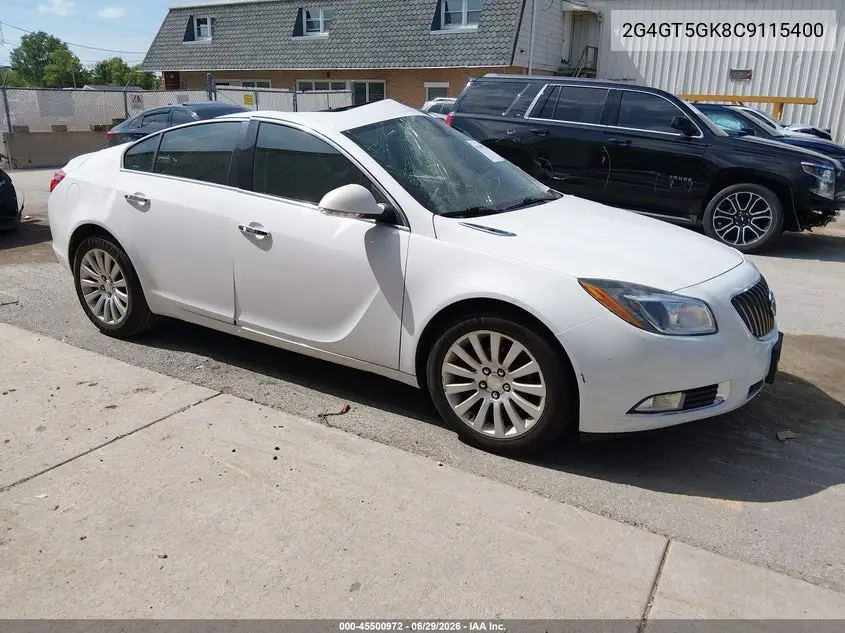 2012 Buick Regal Premium 2 VIN: 2G4GT5GK8C9115400 Lot: 45500972