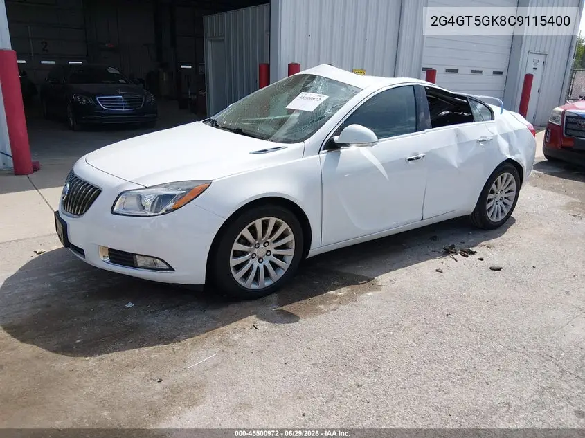 2012 Buick Regal Premium 2 VIN: 2G4GT5GK8C9115400 Lot: 45500972