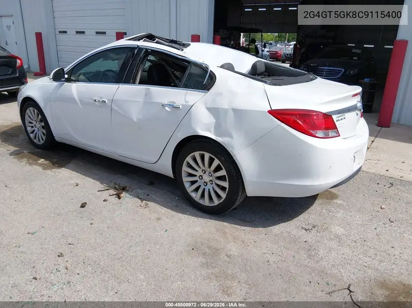 2012 Buick Regal Premium 2 VIN: 2G4GT5GK8C9115400 Lot: 45500972