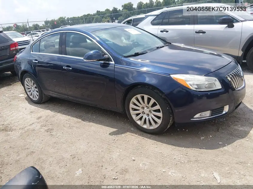 2012 Buick Regal Premium 1 VIN: 2G4GS5EK7C9139533 Lot: 45527329