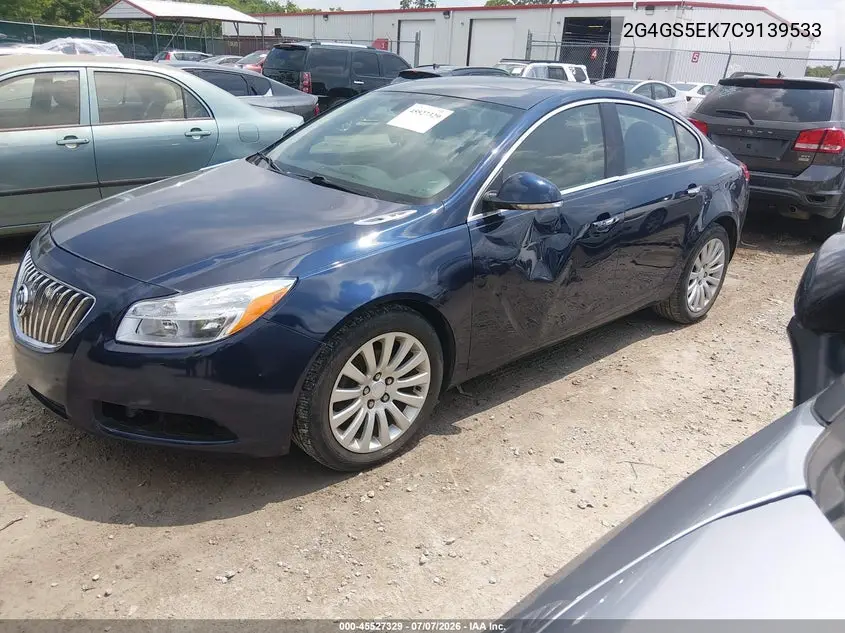 2012 Buick Regal Premium 1 VIN: 2G4GS5EK7C9139533 Lot: 45527329