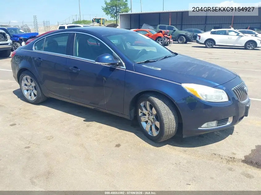 2012 Buick Regal VIN: 2G4GR5EKXC9154927 Lot: 45552392