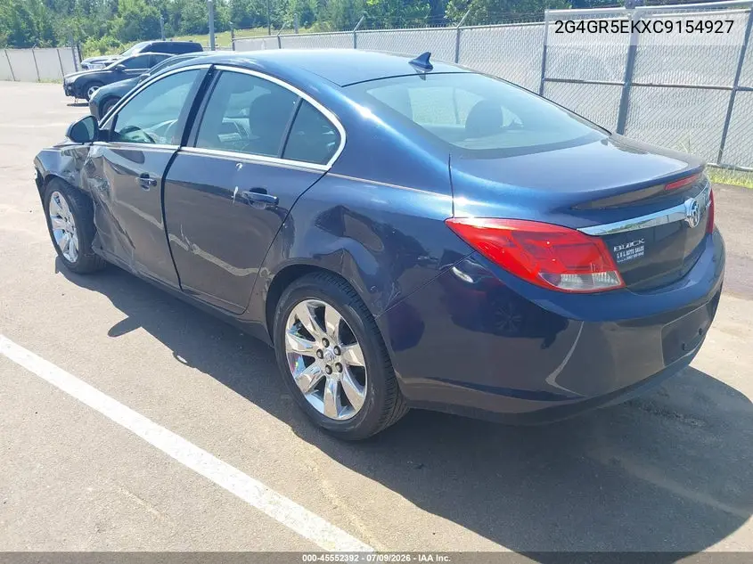 2012 Buick Regal VIN: 2G4GR5EKXC9154927 Lot: 45552392