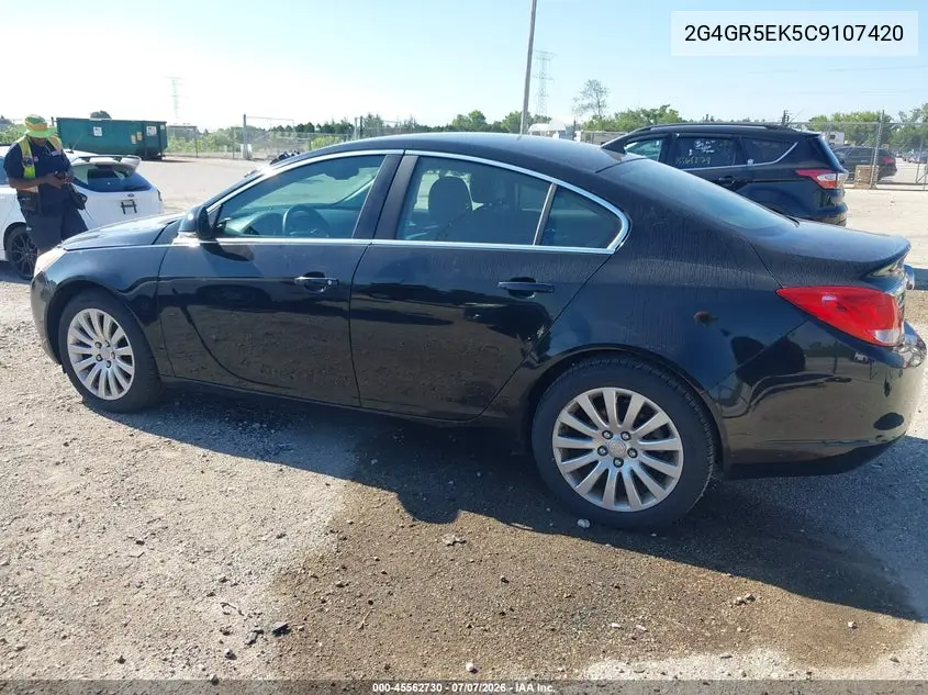 2012 Buick Regal VIN: 2G4GR5EK5C9107420 Lot: 45562730