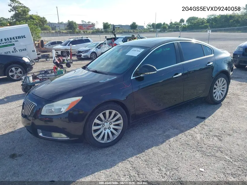 2013 Buick Regal Turbo - Premium 1 VIN: 2G4GS5EVXD9240058 Lot: 45407466