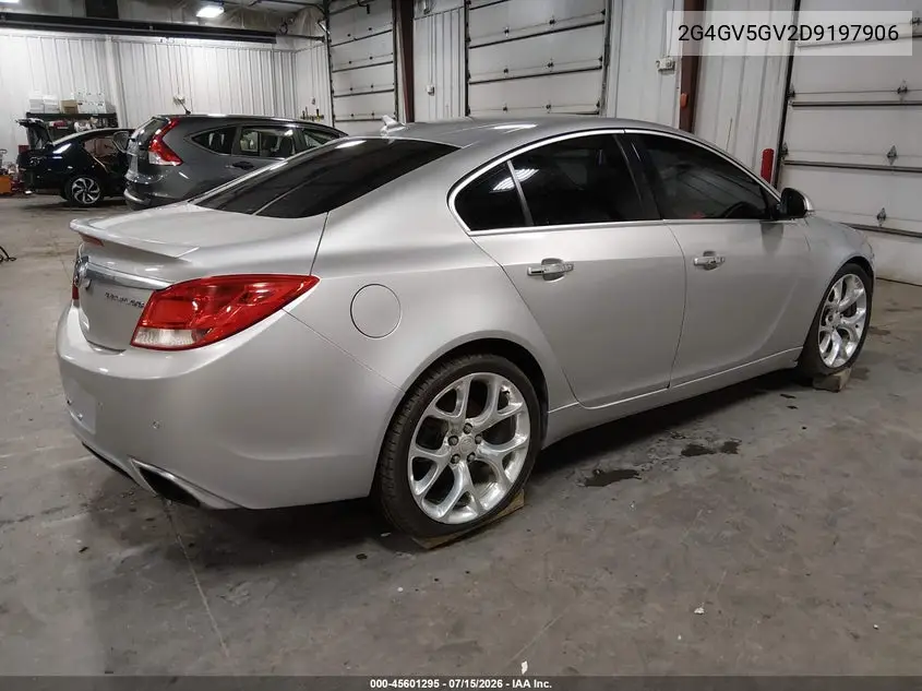2013 Buick Regal Gs VIN: 2G4GV5GV2D9197906 Lot: 45601295