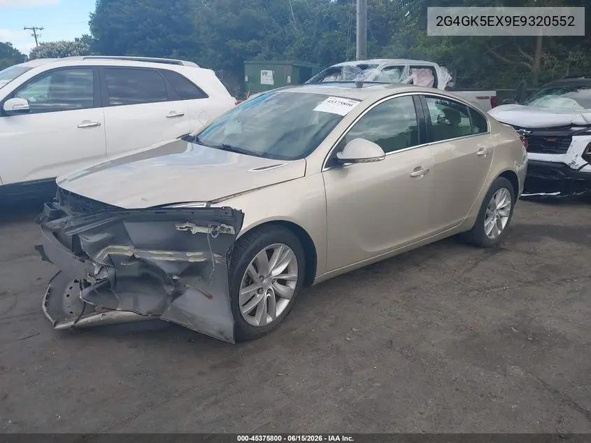 2014 Buick Regal Turbo VIN: 2G4GK5EX9E9320552 Lot: 45375800