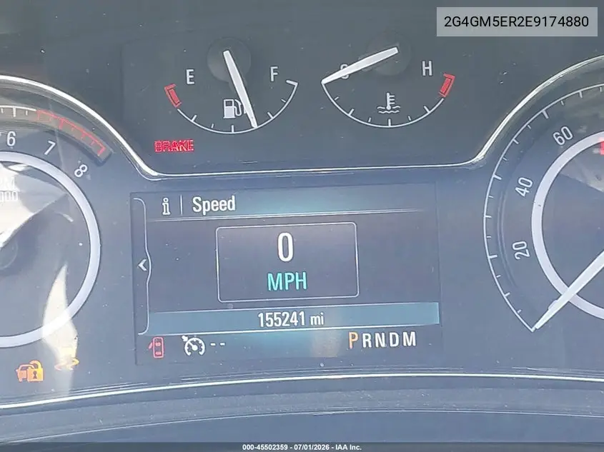 2014 Buick Regal Turbo/E-Assist Premium I VIN: 2G4GM5ER2E9174880 Lot: 45502359