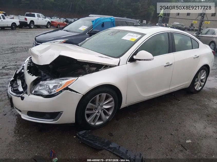 2014 Buick Regal Turbo Premium Ii VIN: 2G4GR5GX8E9217728 Lot: 45556179