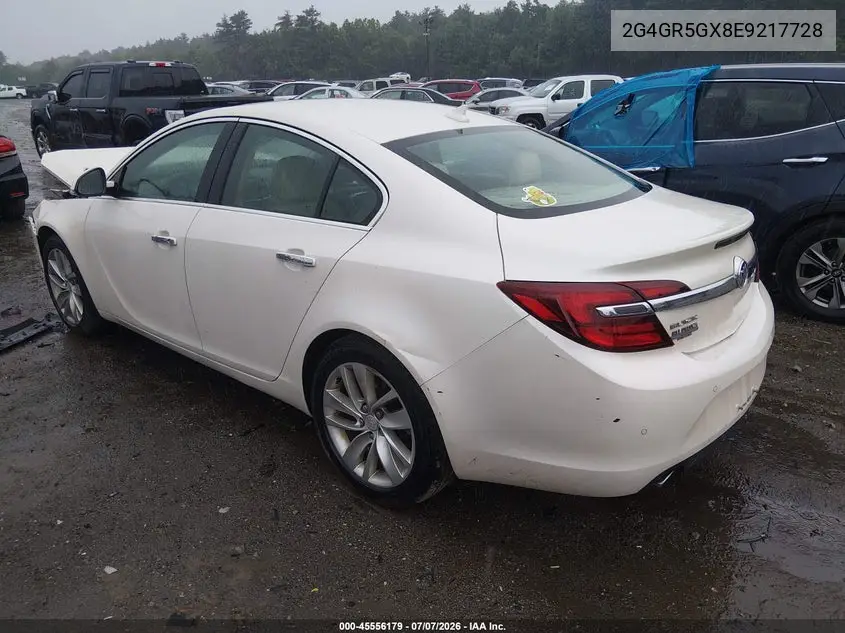 2014 Buick Regal Turbo Premium Ii VIN: 2G4GR5GX8E9217728 Lot: 45556179
