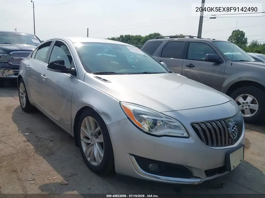 2015 Buick Regal Turbo VIN: 2G4GK5EX8F9142490 Lot: 45623896