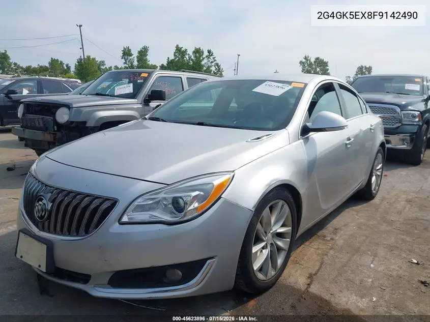 2015 Buick Regal Turbo VIN: 2G4GK5EX8F9142490 Lot: 45623896
