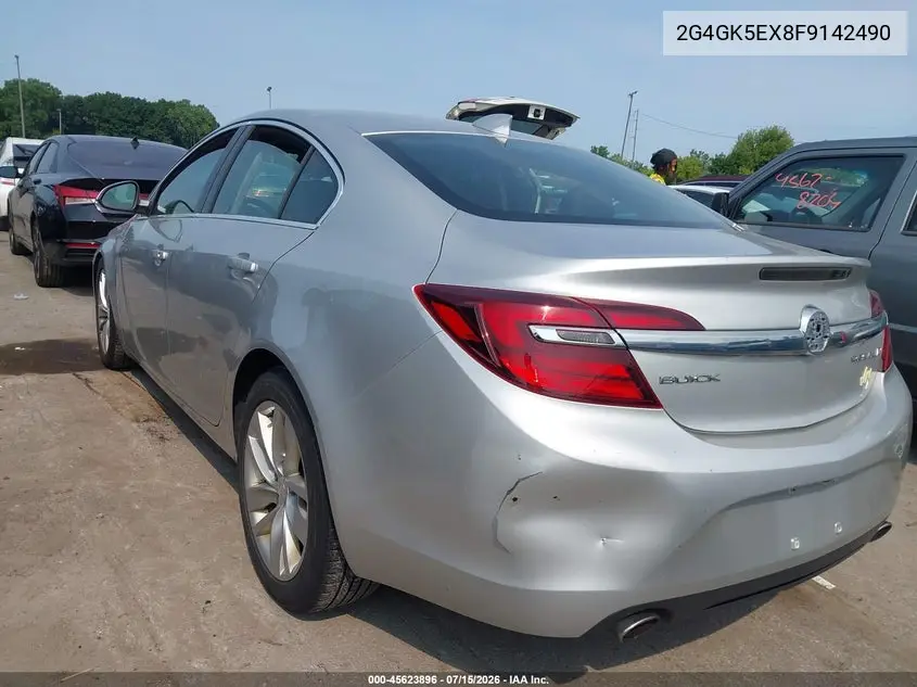 2015 Buick Regal Turbo VIN: 2G4GK5EX8F9142490 Lot: 45623896