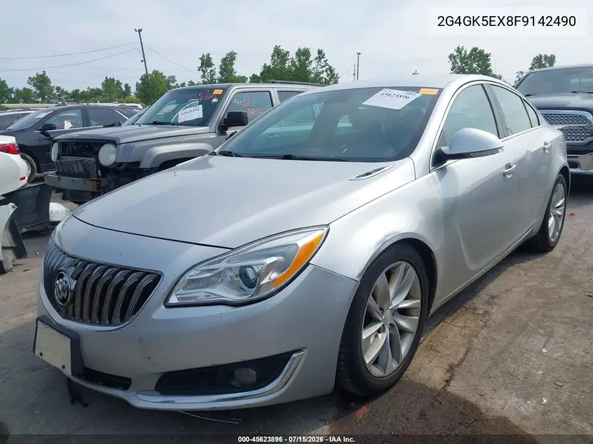 2015 Buick Regal Turbo VIN: 2G4GK5EX8F9142490 Lot: 45623896