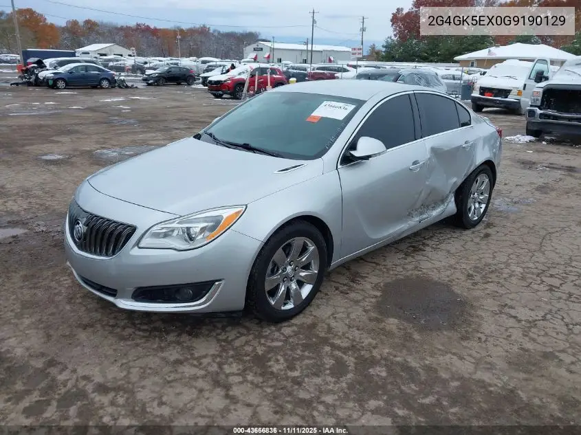 2G4GK5EX0G9190129 2016 Buick Regal Turbo