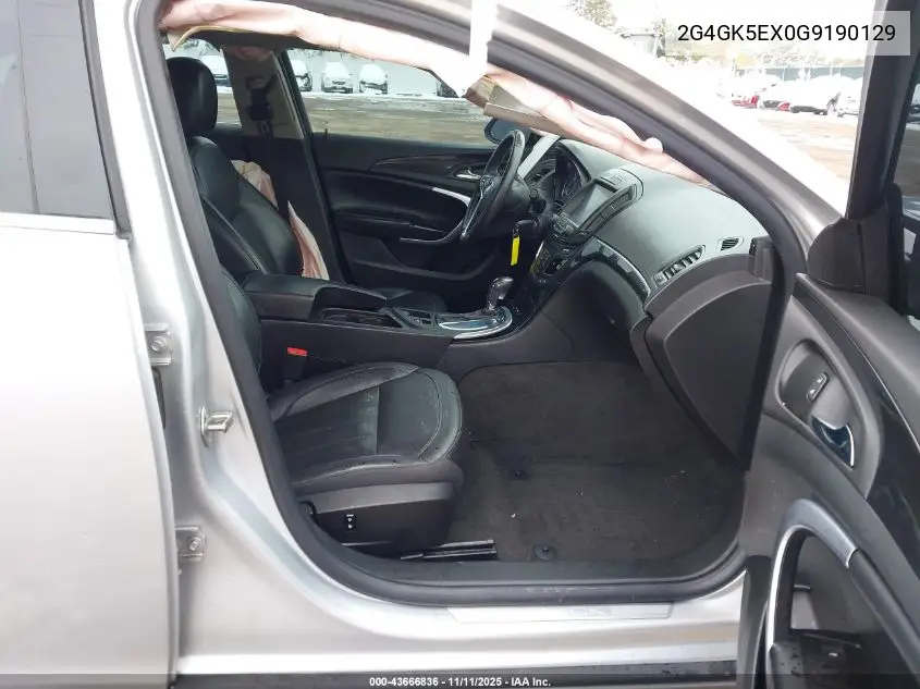 2G4GK5EX0G9190129 2016 Buick Regal Turbo