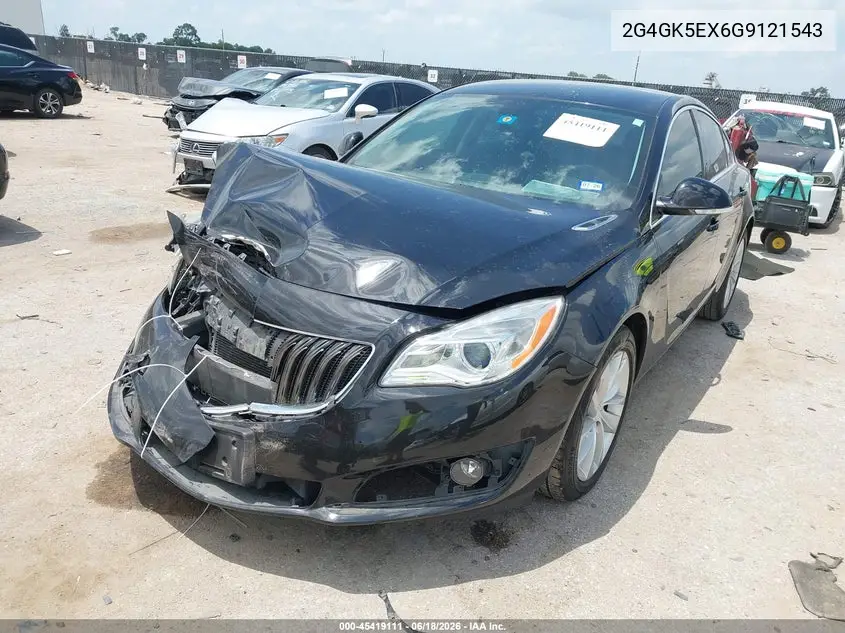 2016 Buick Regal Turbo VIN: 2G4GK5EX6G9121543 Lot: 45419111