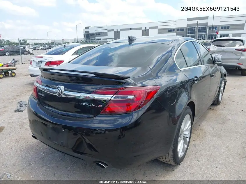 2016 Buick Regal Turbo VIN: 2G4GK5EX6G9121543 Lot: 45419111