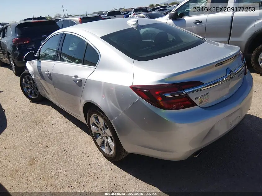 2016 Buick Regal Turbo VIN: 2G4GK5EX2G9177253 Lot: 45438283