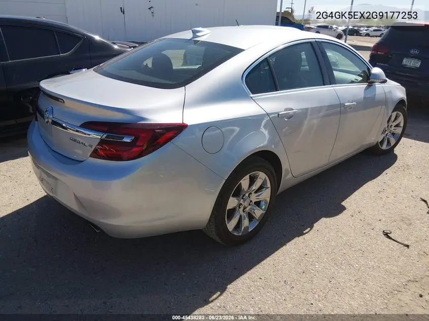 2016 Buick Regal Turbo VIN: 2G4GK5EX2G9177253 Lot: 45438283