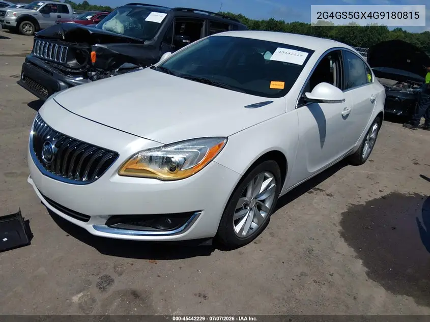 2016 Buick Regal Turbo Premium Ii VIN: 2G4GS5GX4G9180815 Lot: 45442229