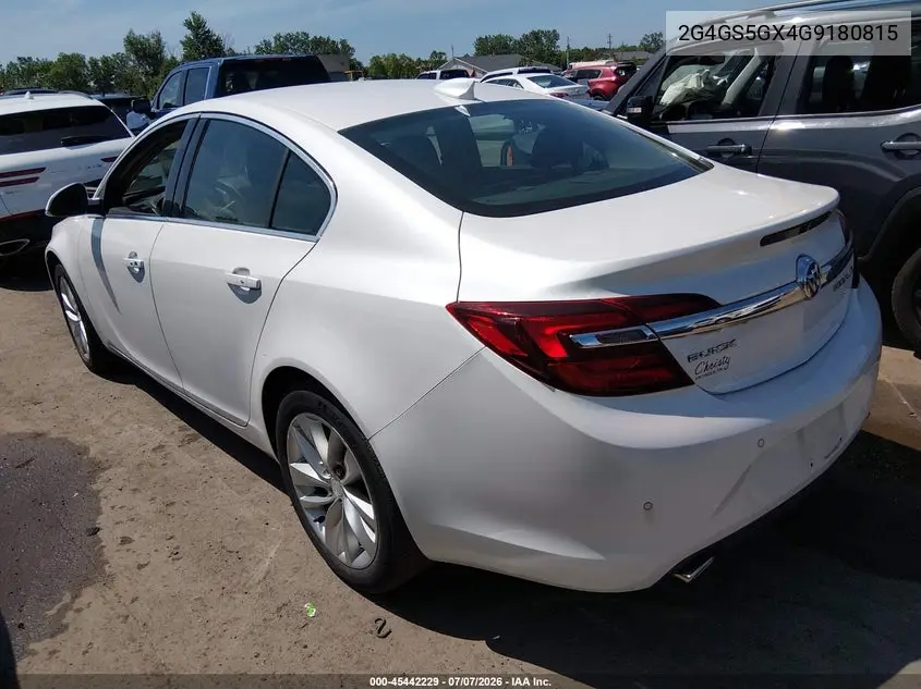 2016 Buick Regal Turbo Premium Ii VIN: 2G4GS5GX4G9180815 Lot: 45442229