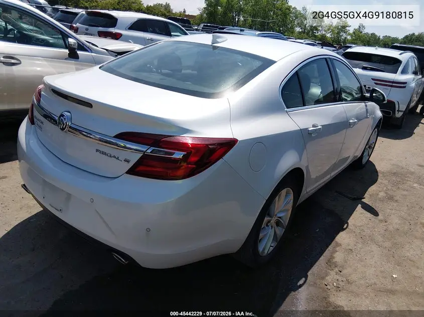 2016 Buick Regal Turbo Premium Ii VIN: 2G4GS5GX4G9180815 Lot: 45442229
