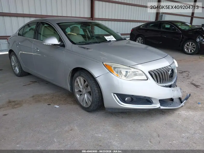 2016 Buick Regal Turbo VIN: 2G4GK5EX4G9204713 Lot: 45463650