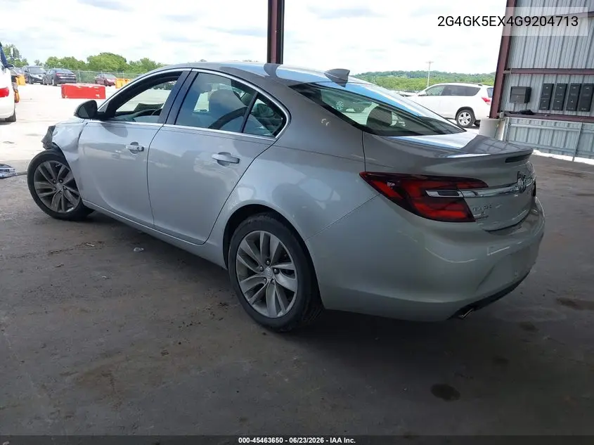 2016 Buick Regal Turbo VIN: 2G4GK5EX4G9204713 Lot: 45463650