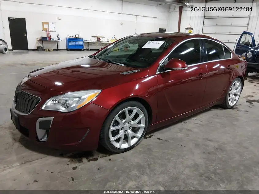 2016 Buick Regal Turbo Gs VIN: 2G4GU5GX0G9122484 Lot: 45599951