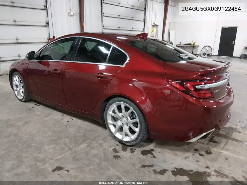 2016 Buick Regal Turbo Gs VIN: 2G4GU5GX0G9122484 Lot: 45599951