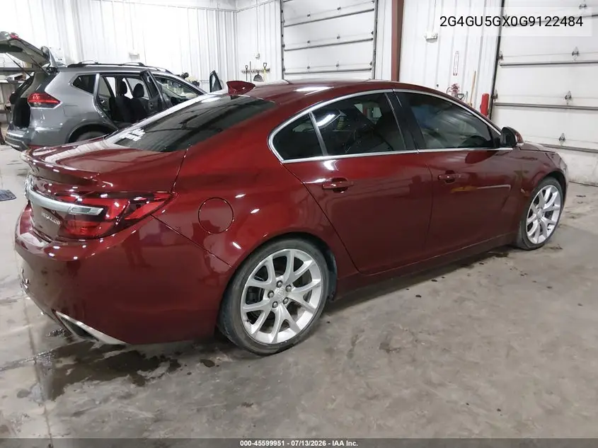 2016 Buick Regal Turbo Gs VIN: 2G4GU5GX0G9122484 Lot: 45599951