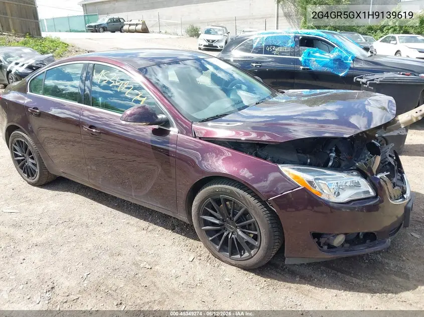 2017 Buick Regal Turbo Premium Ii VIN: 2G4GR5GX1H9139619 Lot: 45349274
