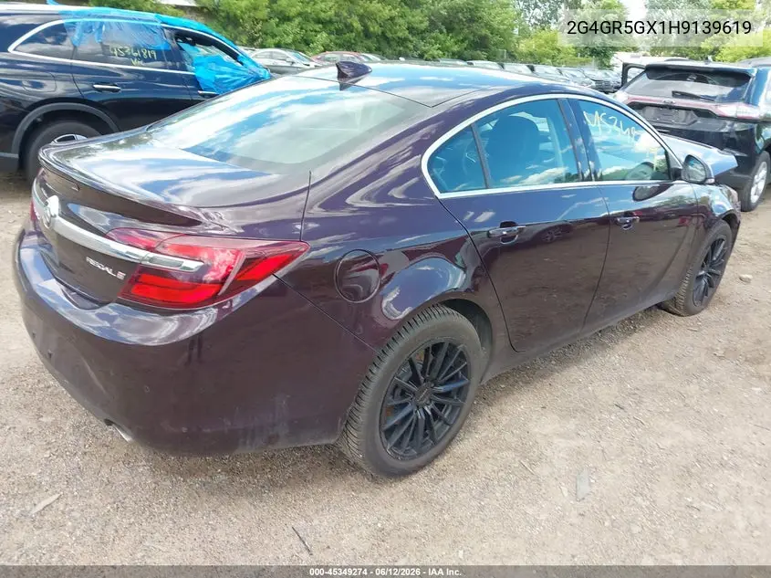 2017 Buick Regal Turbo Premium Ii VIN: 2G4GR5GX1H9139619 Lot: 45349274