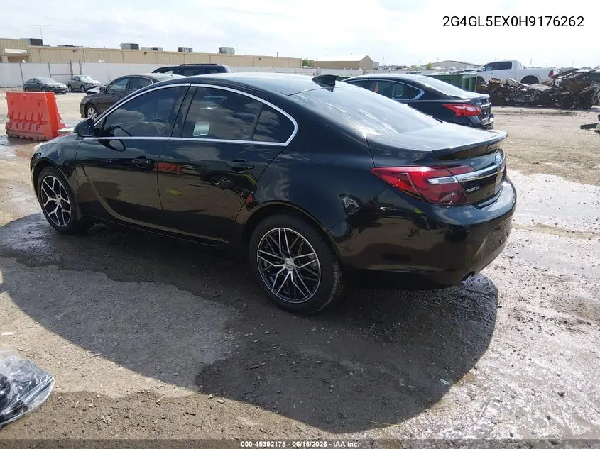2017 Buick Regal Turbo Sport Touring VIN: 2G4GL5EX0H9176262 Lot: 45392178