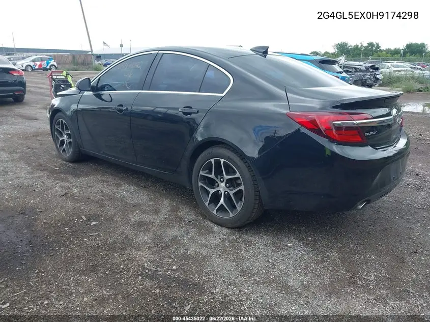 2017 Buick Regal Turbo Sport Touring VIN: 2G4GL5EX0H9174298 Lot: 45435022
