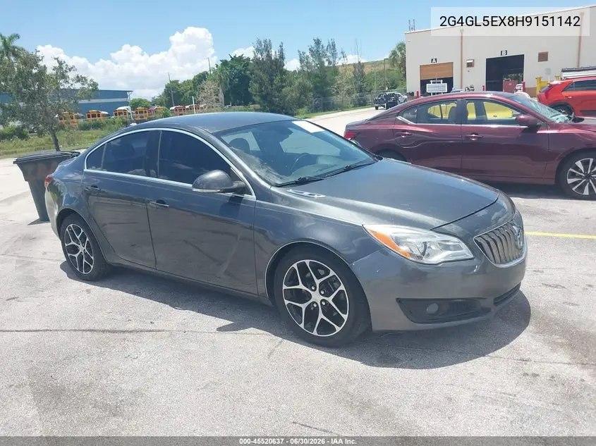 2017 Buick Regal Turbo Sport Touring VIN: 2G4GL5EX8H9151142 Lot: 45520637