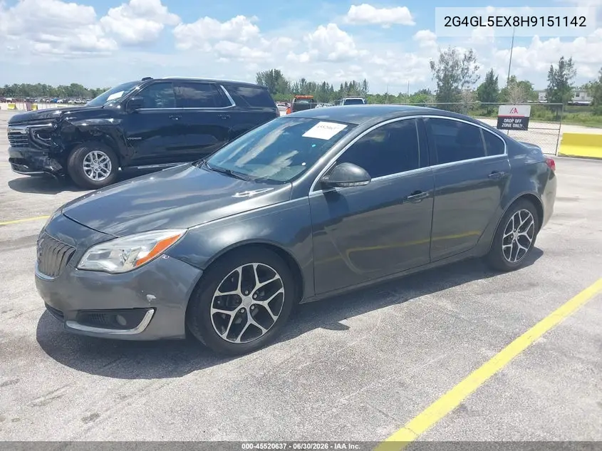2017 Buick Regal Turbo Sport Touring VIN: 2G4GL5EX8H9151142 Lot: 45520637